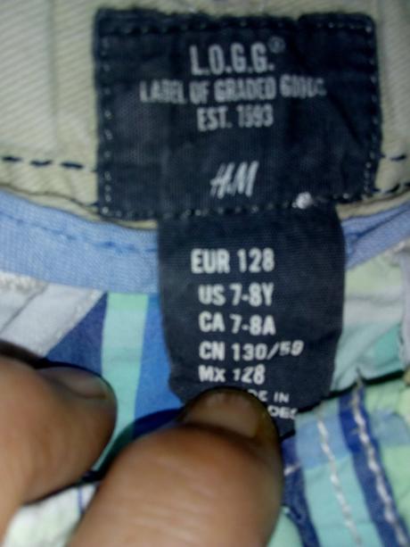 H&m chlapčenské kraťasi č128, h&m,128