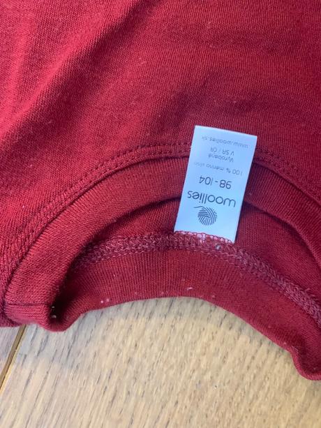Woollies merino termoprádlo, vrch, tričko 98/104, 104