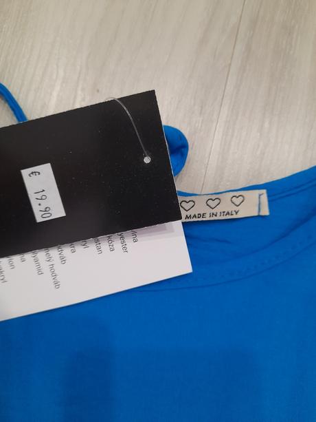 Modré padavé šaty, m