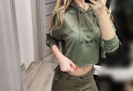 Crop mikina, xs