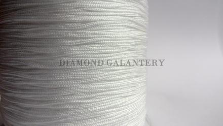 Shamballa šnúrka nylonová 0,8 mm - biela, 