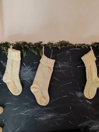 Dekoračné ponožky vianočné, 