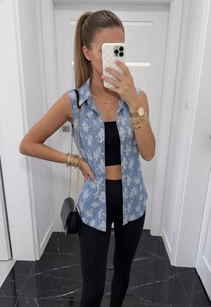 Denim košeľa only, only,m