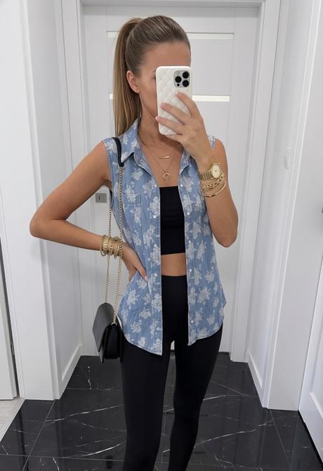 Denim košeľa only, only,m