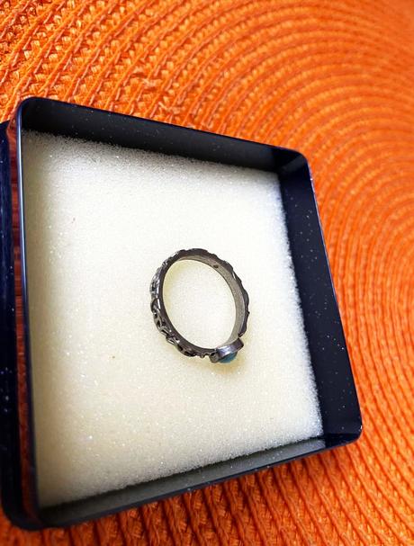 Starožitný prsteň z mexického striebra, 