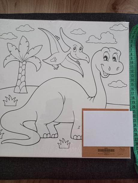 Plátno kytica jednorožec dinosaurus,