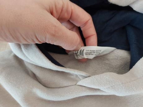 Detska mikinka rozne, h&m,104