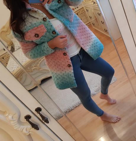 Vlneny kabat kozustek,