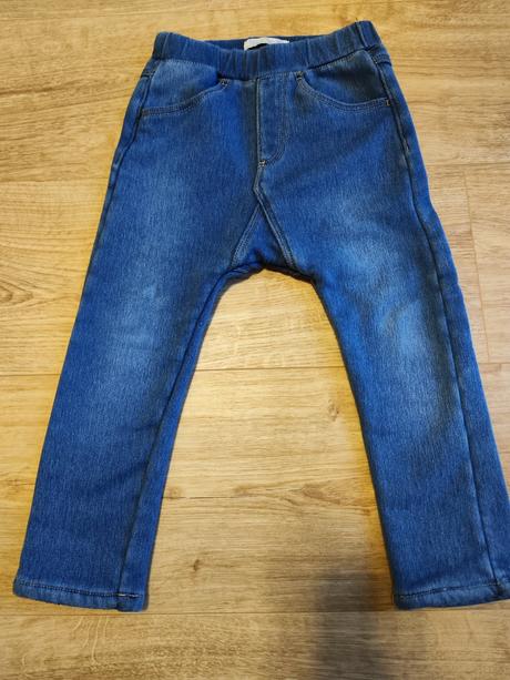 Zateplené vyšúchané rifle zara, zara,98