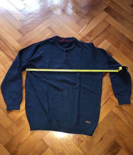 Tmavomodrý pánsky pulóver , sveter - s. oliver, s.oliver,xl