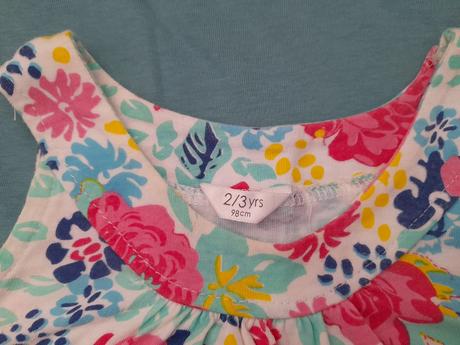 Kvietková tunika/šaty, f&f,98