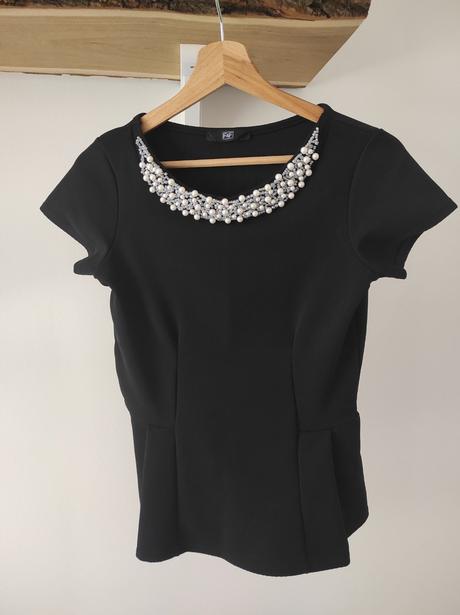 Cierny elegantny top, f&f,34