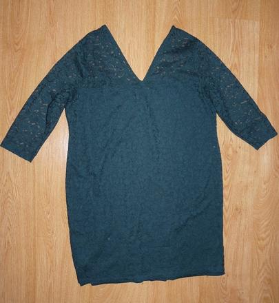 Tmavozelené krajkové, h&m,xxl