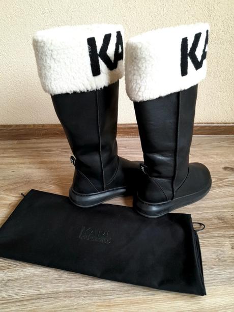 Teplé čižmy karl lagerfeld, karl lagerfeld,37