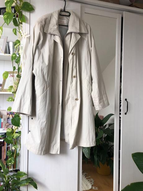 Dámsky jarný kabát/ dámsky jesenný kabát biely, xxxl