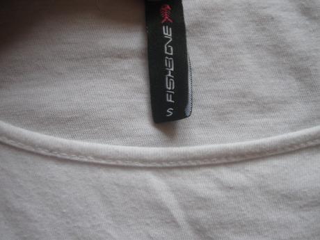 Biele tričko, fishbone,s