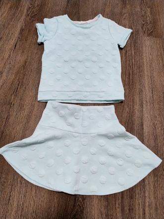 Set suknička+tričko, h&m,134