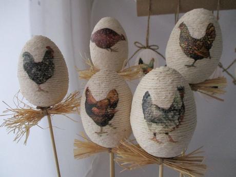 Kraslice so sliepočkami,dve varianty, 