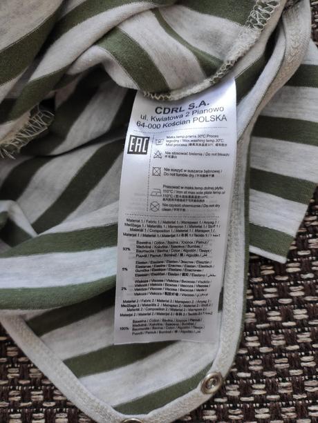 Body polokošeľa dlhý rukáv, coccodrillo,68