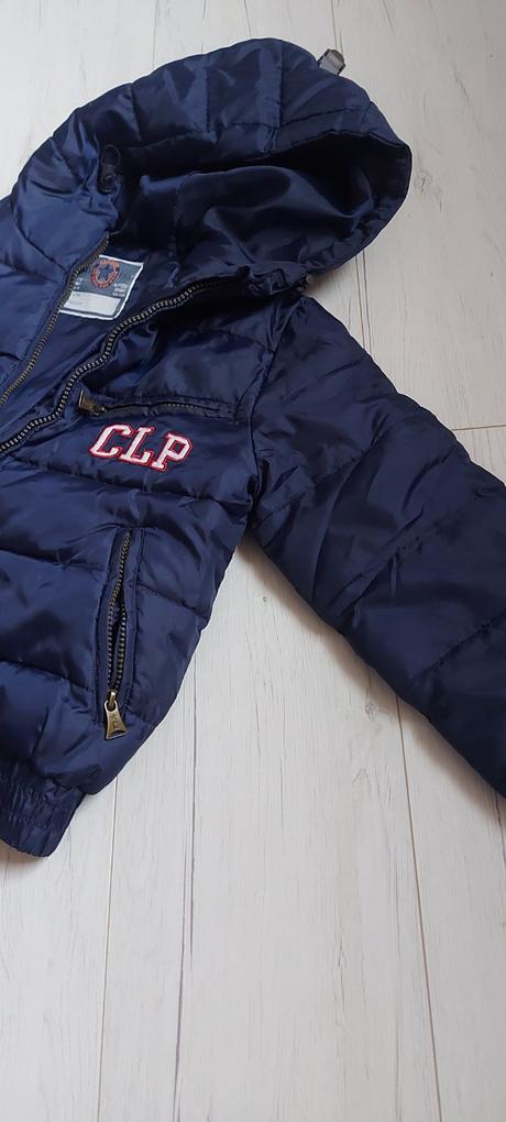 Machrovská bunda do pása zimná - ako nová, 128