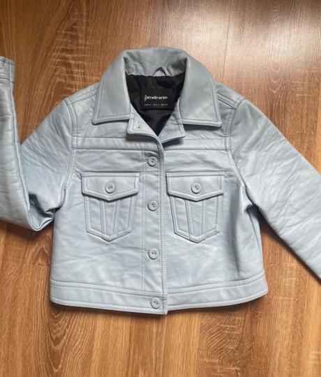 Kožená bunda, stradivarius,s