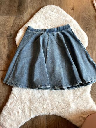 Áčková denim sukňa, topshop s, topshop,s