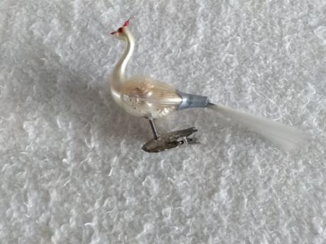 Vianočná ozdoba - páv, 