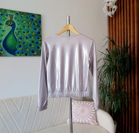 Štýlový metalický top asos, xs