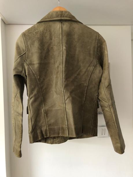 Štýlová kožená bunda, amisu,36