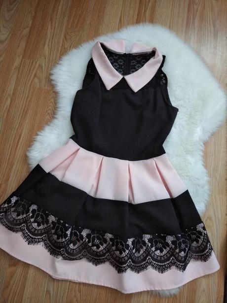 Krásne šaty s golierom pronto moda, m