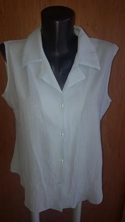 Bledomodrý blúzkový top, m