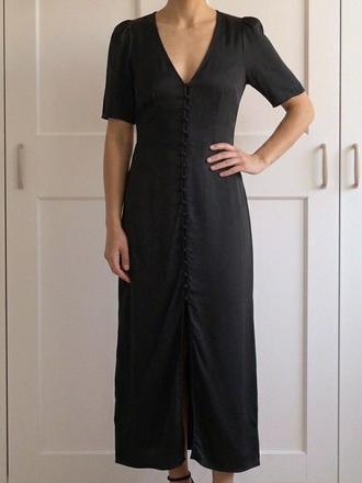 Letné čierne šaty h&m, h&m,s