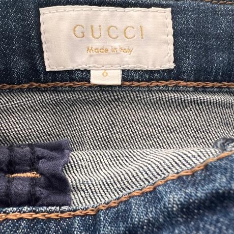 Gucci horsebit denim skirt dievčenská riflovasukňa, 116