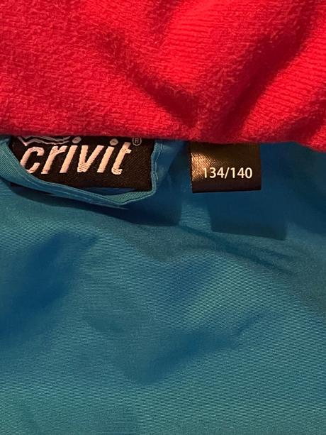 Dievcenska zimna lyziarska vetrovka c. 134/140, crivit,134