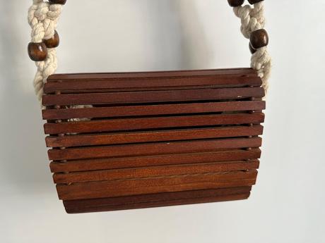 Drevená kabelka zara, zara