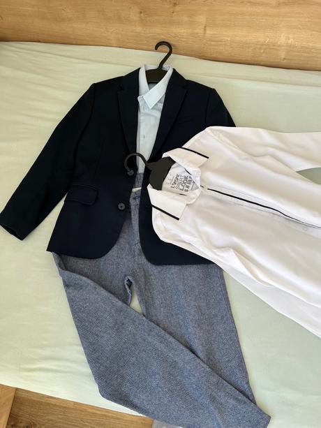 Sako plus nohavice, h&m,134