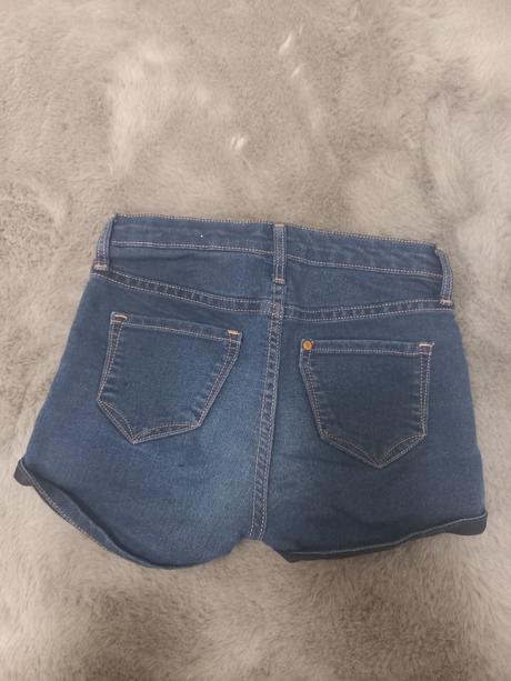 Elasticke riflovevsortky, h&m, 122, h&m,122