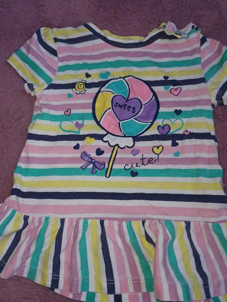 Tričká pre dievcatko krátky rukáv 80/86 13ks, next,80