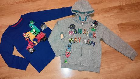 Mikina a tričko do skoly, h&m,128