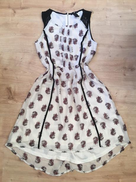 Krémové šaty h&m, h&m,xs