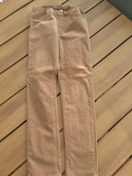 Hnedé jegginsy h&m 134cm, h&m,134