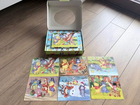 Drevené kocky - medvedík pú, 