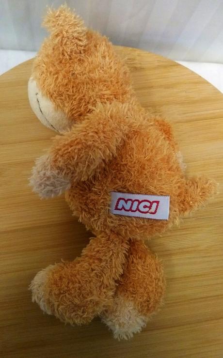 Plyšový hnedý medveď vrecko na kvetinku, nici 23cm, 