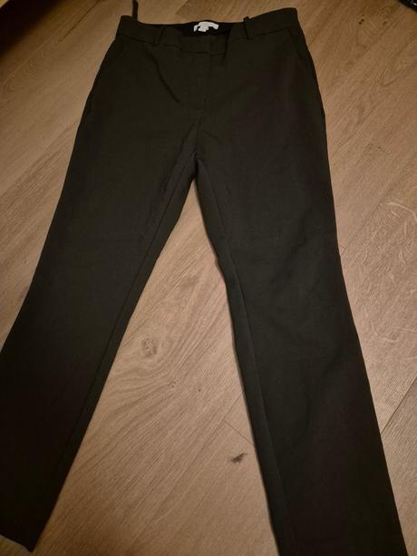 Olivovozelene elegantné nohavice h&m, h&m,42