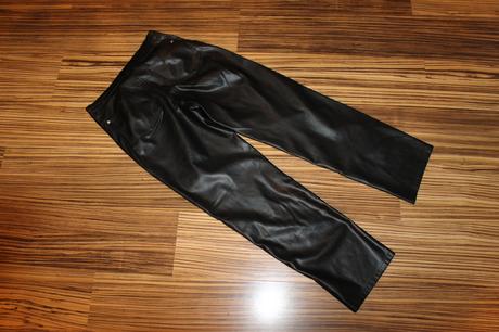 Koženkové nohavice bershka v. m, bershka,m