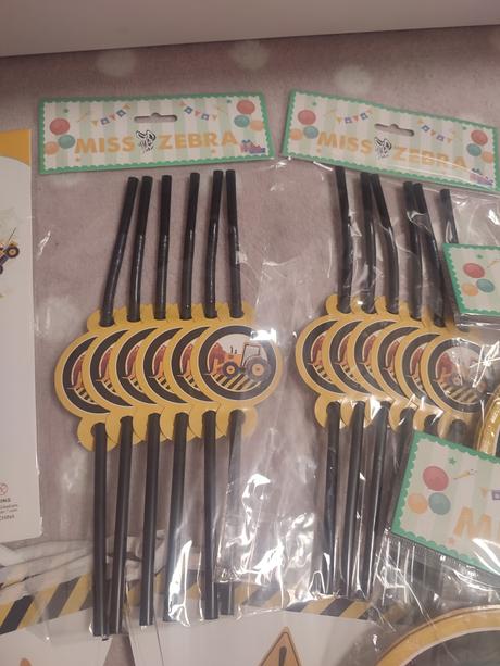 Stavebné stroje párty vyzdoba, 