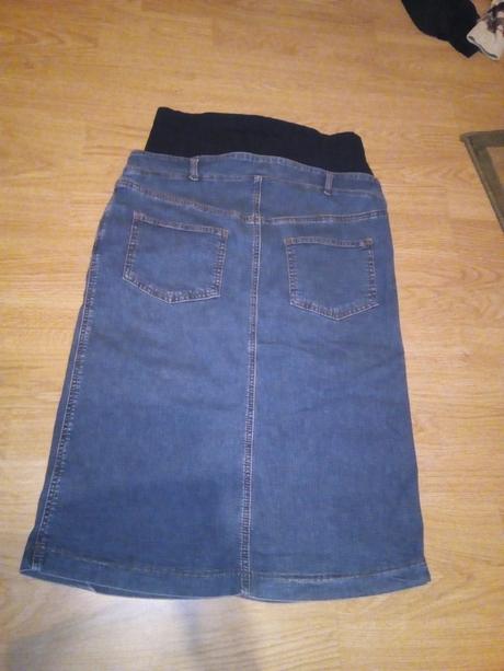 Tehotenska riflova sukna belly button, s