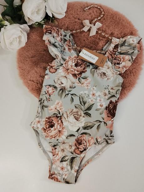 Newbie luxusné kvetinové plavky s volánikmi, newbie,74 / 80