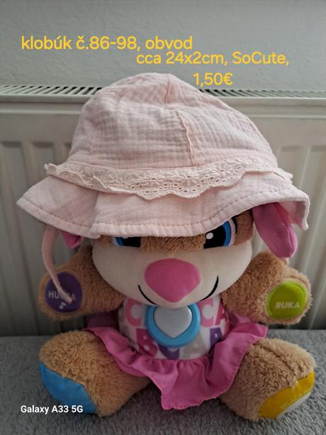 Klobúčik č.86-98, obvod cca 24cmx2, 86