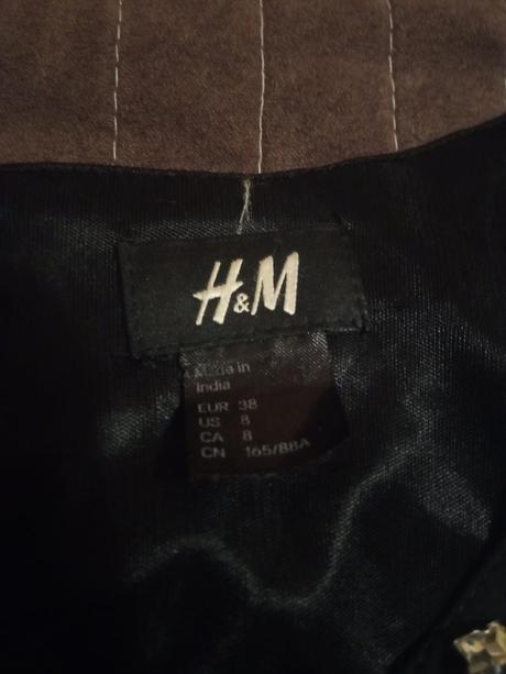 Elegantná tunika s kamienkami, h&m,m